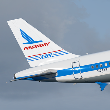 More information about "American Airlines Piedmont Heritage livery N744P"