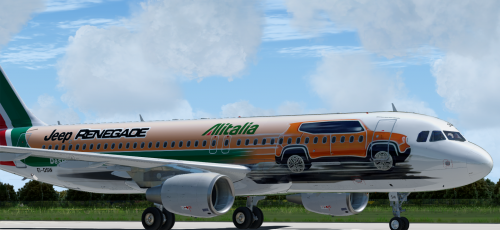 More information about "Alitalia A320 CFM EI-DSW Special livery "Jeep Renegade""