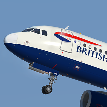 British Airways A320 G-EUUS with mismatched nosecone