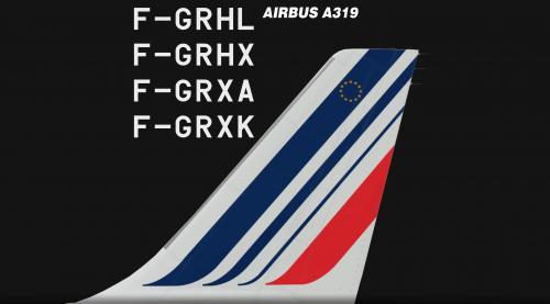 More information about "Air France PACK A319 // F-GRHL, F-GRHX, F-GRXA, F-GRXK // v2.0.2.300+"