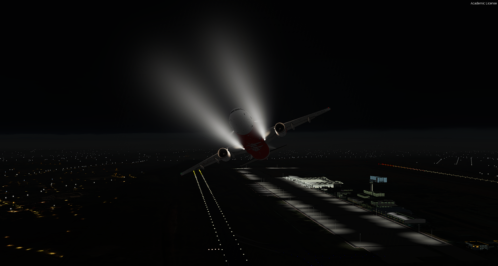FSLABS A320X rainy weather take off - Screenshots - Flight Sim Labs Forums